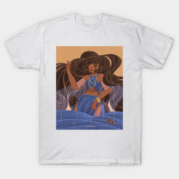 Anitun Tabun | Philippine Goddess of Wind and Rain T-Shirt by samsum.art